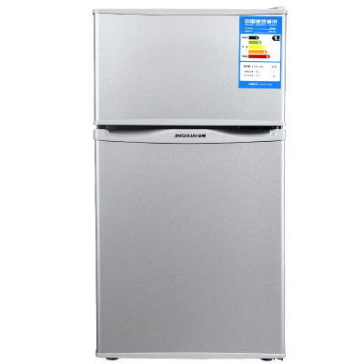 金帅(jinshuai)BCD-105 小冰箱 迷你冰箱 家用节能型冰箱 租房神器小冰箱 双门电冰箱冷藏冷冻 拉丝银
