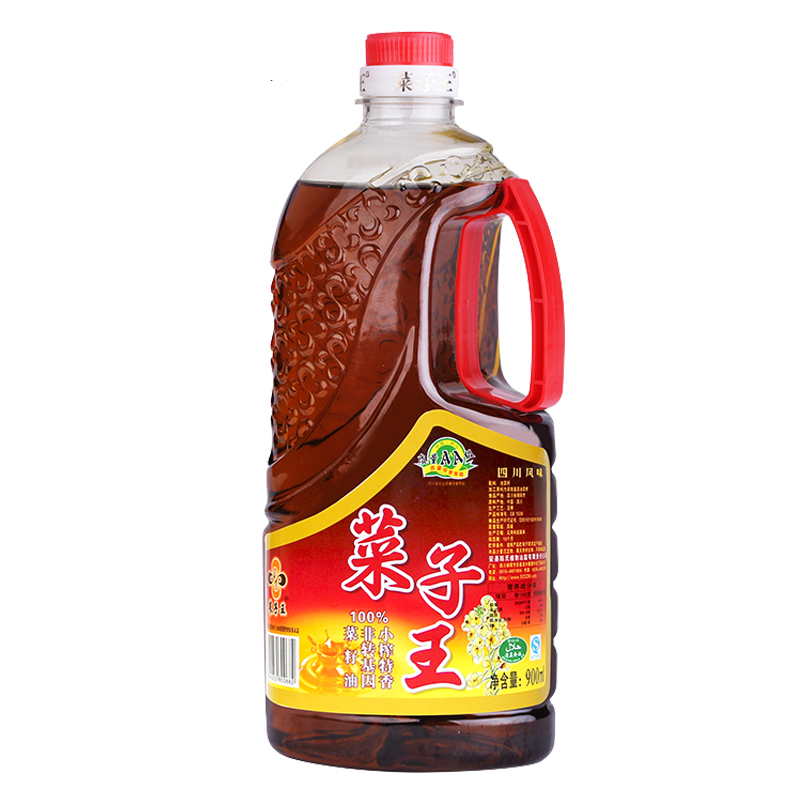 菜子王 小榨特香菜籽油900ML/瓶 100%非转基因菜籽油