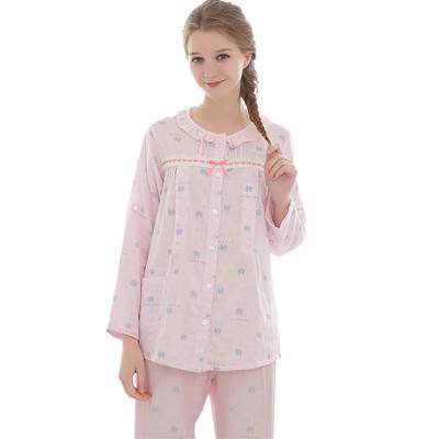 添香月子服纯棉产后哺乳衣套装潮妈家居服薄款韩版孕妇睡衣 20100