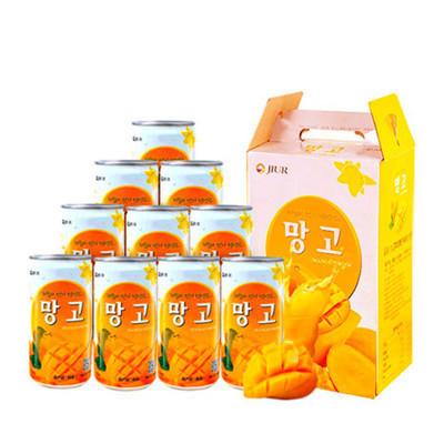 九日牌加糖芒果果汁饮料175ml*15瓶韩国进口饮料