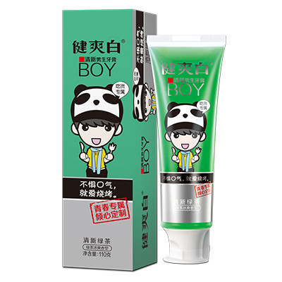 健爽白清新男生牙膏 专效清新 男生口腔清洁110g
