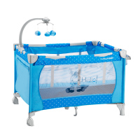 [苏宁自营]神马婴儿床 宝宝摇摇床 游戏床 安装方便 流行外观设计 弧形床边 双层结构