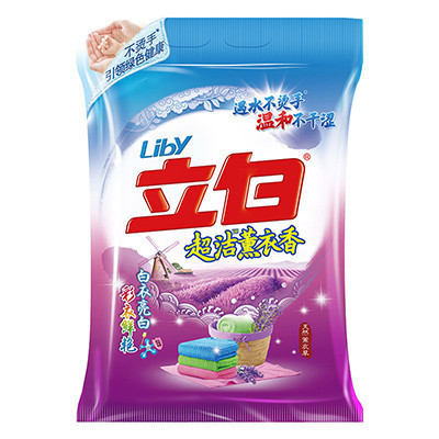 立白超洁薰衣香无磷洗衣粉袋装2.005kg(新旧包装随机发货)