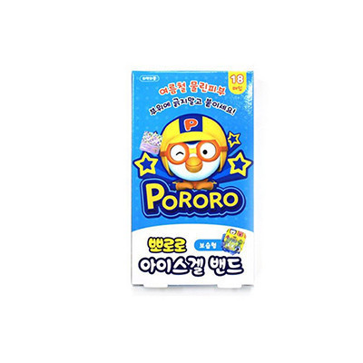 (091073)韩国原装进口PORORO宝露露 啵乐乐婴幼儿蚊虫止痒贴18片装
