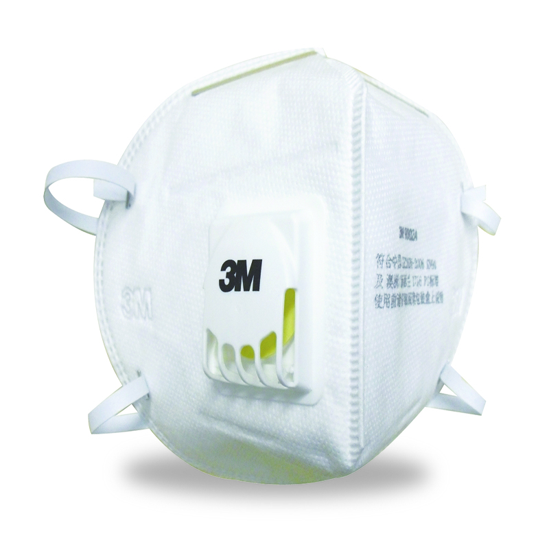 3M 9001V 折叠式 带阀 防尘 口罩 标准号 (耳带式)