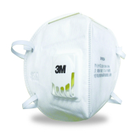 3M 9001V 折叠式 带阀 防尘 口罩 标准号 (耳带式)