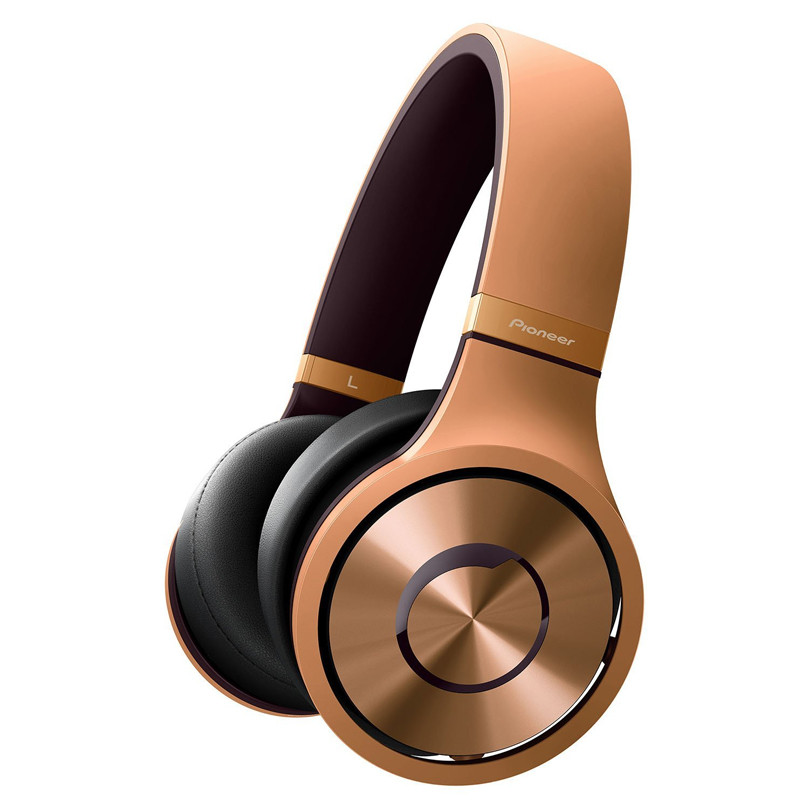 Pioneer/先锋 SE-MX9 发烧HIFI重低音手机电脑耳机头戴式耳麦 金色
