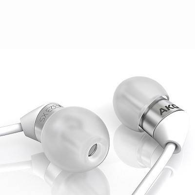 爱科技(AKG) K323XS 入耳式耳机 立体声重低音音乐耳机 超轻超小设计 苹果版 珍珠白