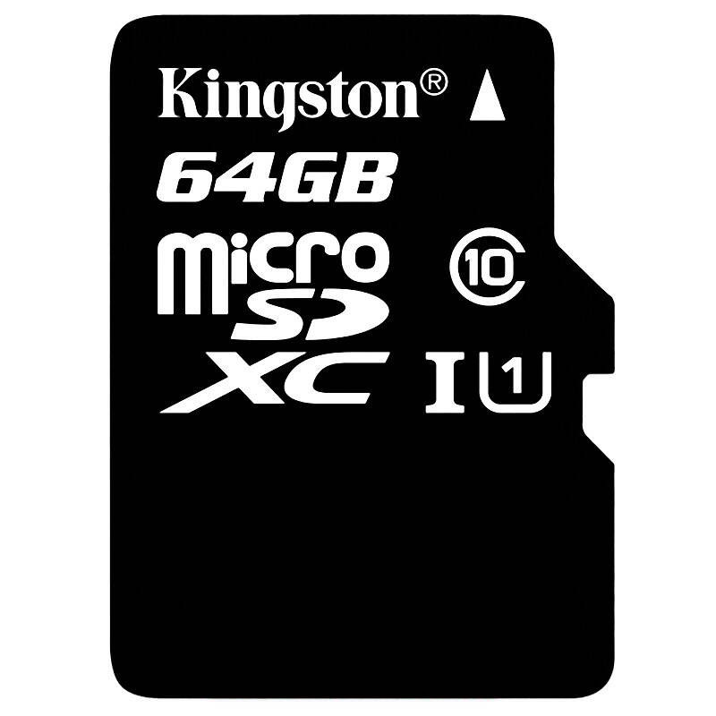 金士顿(Kingston)TF卡 64G 80MB/s 手机存储卡(Micro SD)Class10 UHS-I