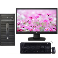惠普(HP)288G2+20英寸液晶台式电脑(I3六代 4G 500G DVDRW WIN7 19.5英寸显示器)