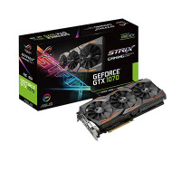 华硕（ASUS）ROG STRIX-GTX1070-O8G-GAMING猛禽OC版游戏显卡 三风扇