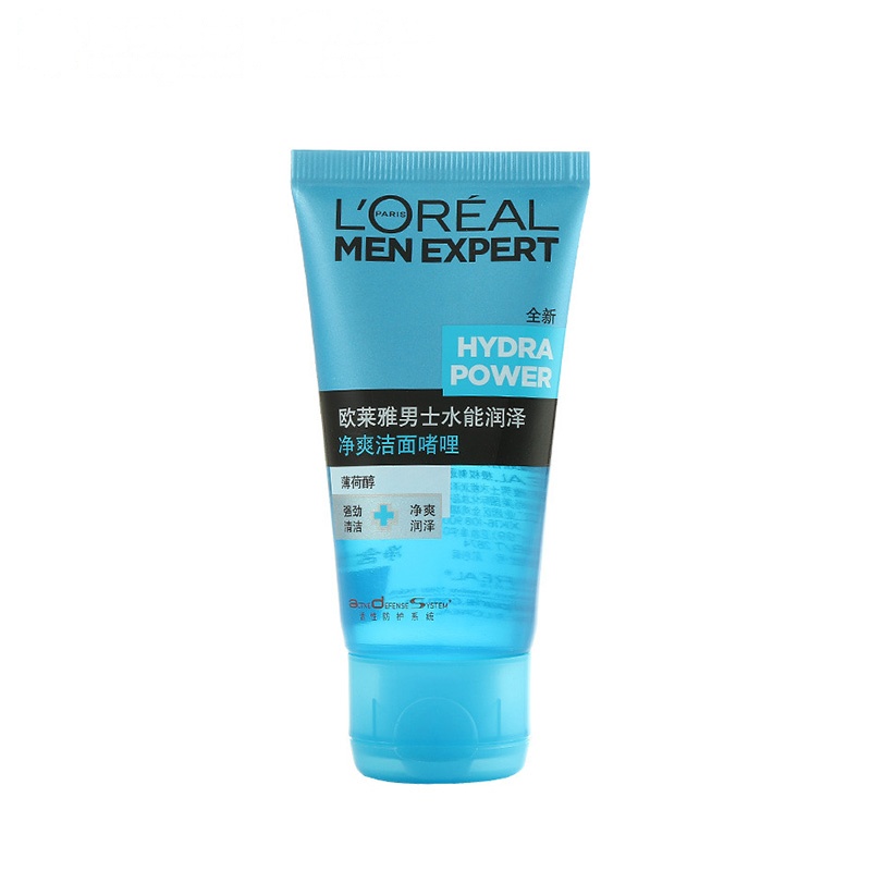 欧莱雅(LOREAL)男士水能润泽净爽洁面者哩 50ml 小样[赠品请勿购买]