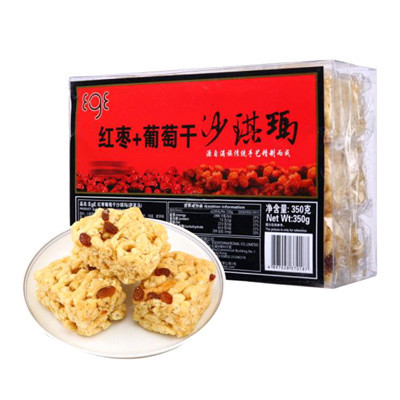 进口零食QS壹格牌红枣葡萄沙琪玛350g零食小吃下午茶