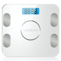 沃莱(ICOMON)苏宁智能蓝牙体脂秤 电子秤人体秤体重秤FG223LB 白色