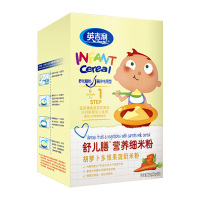 [苏宁自营]英吉利(yingjili)舒儿膳营养米粉 胡萝卜多维果蔬奶米粉碗冲专用型225g