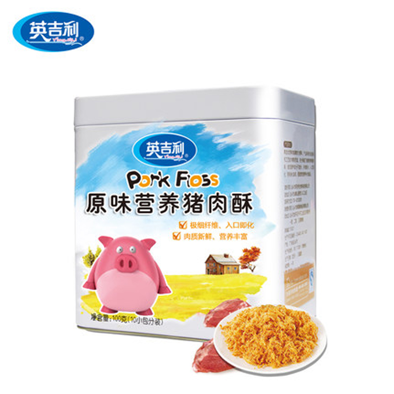 [苏宁自营]英吉利(yingjili)果蔬营养猪肉酥 100g