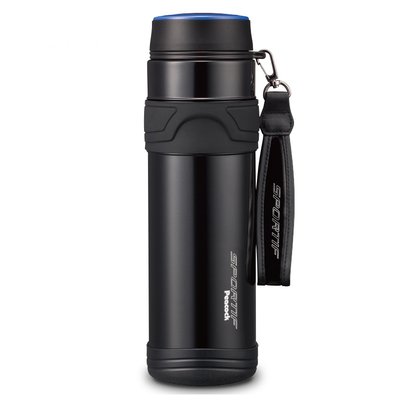 日本孔雀(Peacock)高档保冷保温杯AMX-RS100(BC) 男士大容量316不锈钢运动商务水杯 1000ML黑色