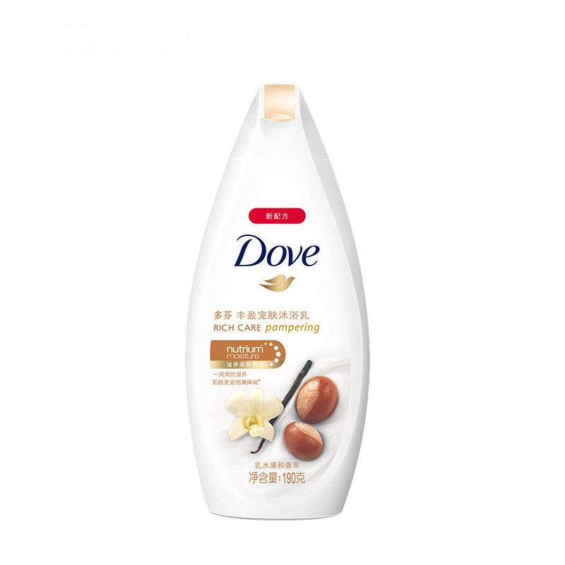 多芬(Dove)沐浴露 丰盈宠肤沐浴乳乳木果和香草190g[联合利华]