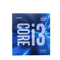 英特尔(Intel)酷睿双核 i3-6100 1151接口 盒装CPU处理器