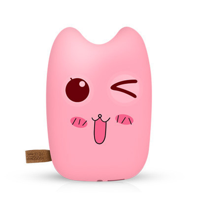 viken V66小萌猫移动电源 10000毫安 粉色小可爱