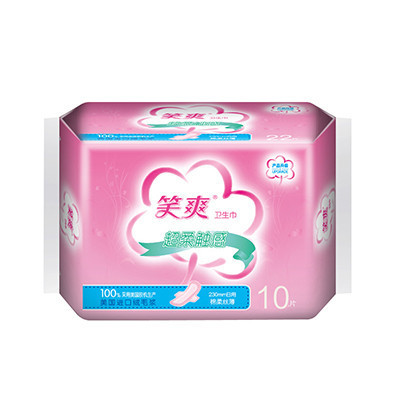 笑爽卫生巾230mm日用棉柔丝薄超薄10片装801