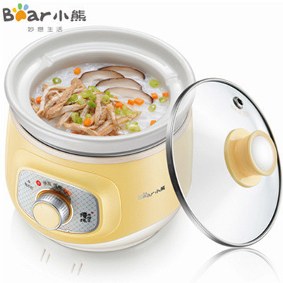 小熊(Bear) 电炖锅DDG-D10G1 陶瓷内胆 电炖盅 1升容量BB煲