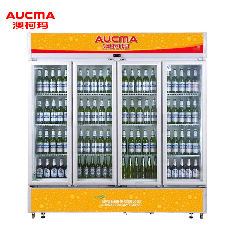 澳柯玛(AUCMA) SC-1209B 1209升 立式商用冷藏展示柜四门冰箱冷柜 立式展示柜
