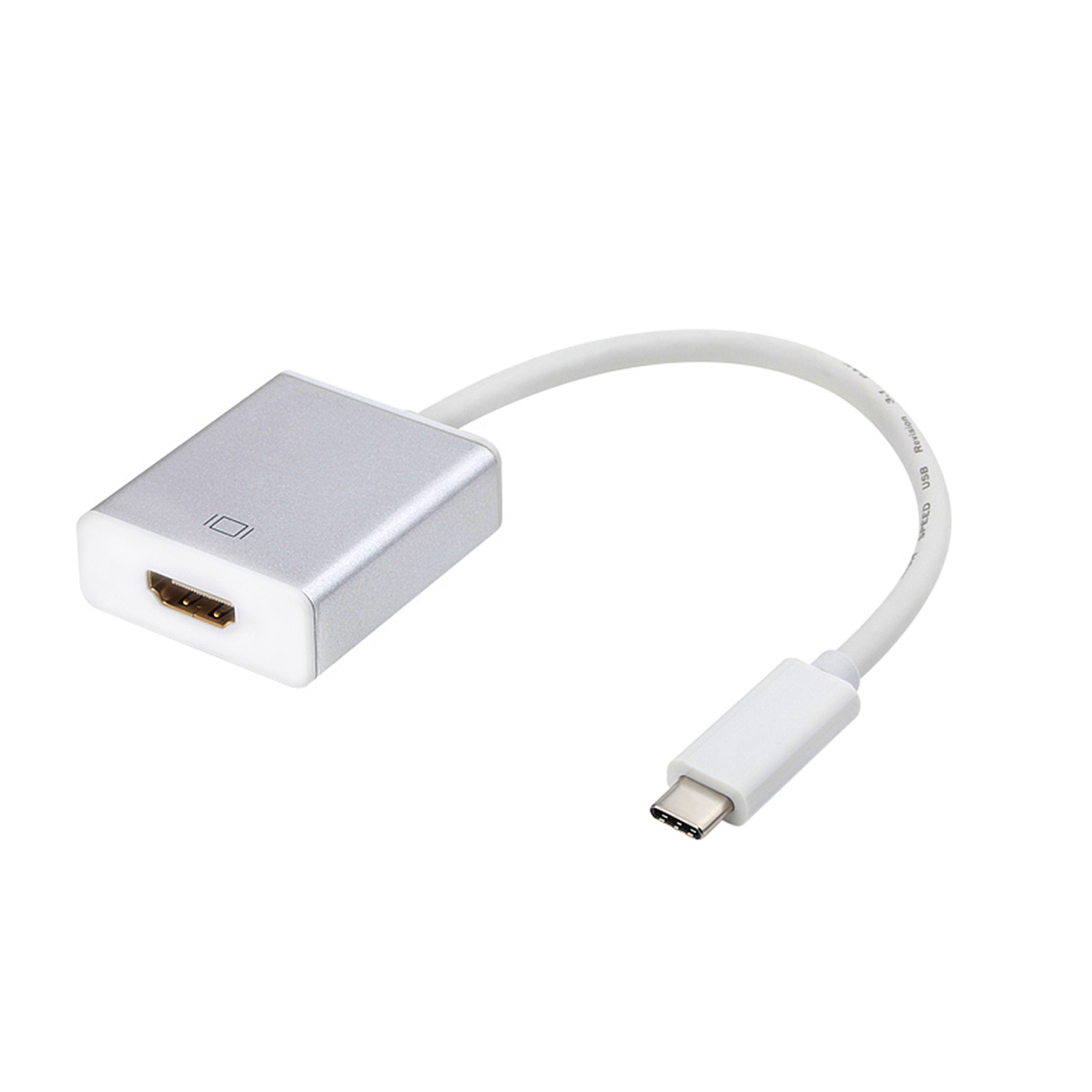 蓝盛 USB-C3.1 type-c转HDMI转换器音视频同步适配器适用于苹果笔记本12寸 转换器