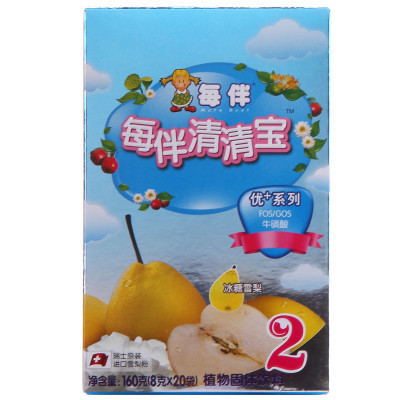 每伴(Mate best)清清宝优+系列冰糖雪梨味2段160g 盒装 国产
