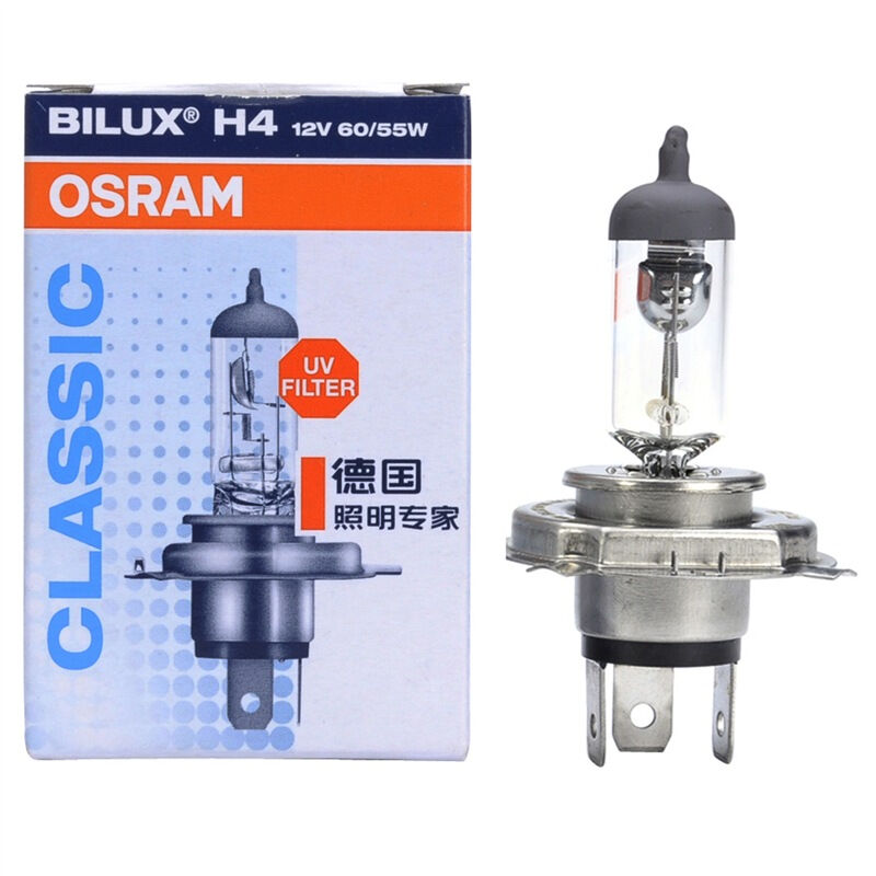 欧司朗(OSRAM) H4 汽车灯泡大灯灯泡远光灯近光灯车灯灯泡卤素灯 远近光一体 长寿型12V (单支装)