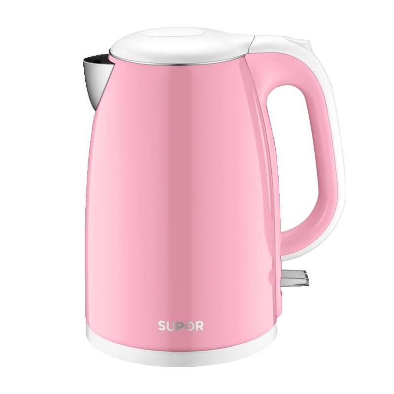 苏泊尔（SUPOR）电水壶 SWF15E19C 双层防烫保温 304不锈钢电热水壶 1.5L 烧水壶 STRIX温控器