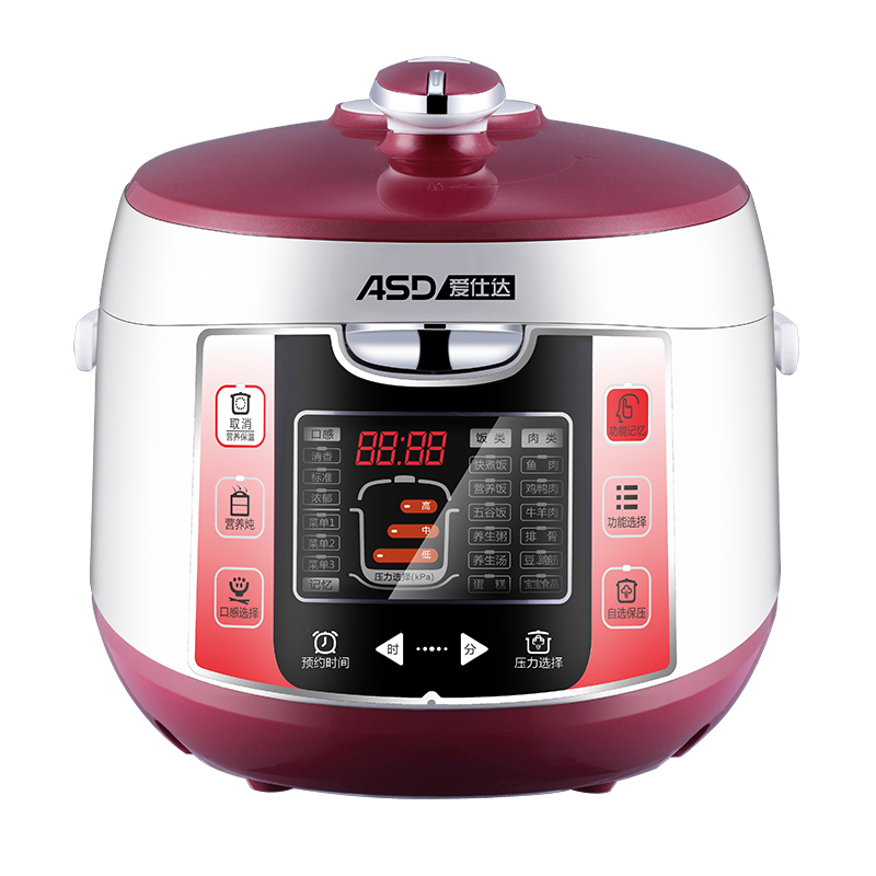 爱仕达(ASD) AP-F5046EW 电压力锅 不粘内胆 彩晶刚内胆 22cm口径