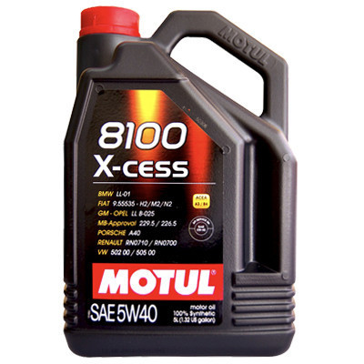 MOTUL 8100X-CESS 5W40 全合成汽车发动机润滑油 API SN/CF 级别 5L/瓶