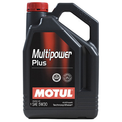 MOTUL Multlpower Plus 5W-30 科技合成汽车发动机润滑油 API SN 级别 4L/瓶