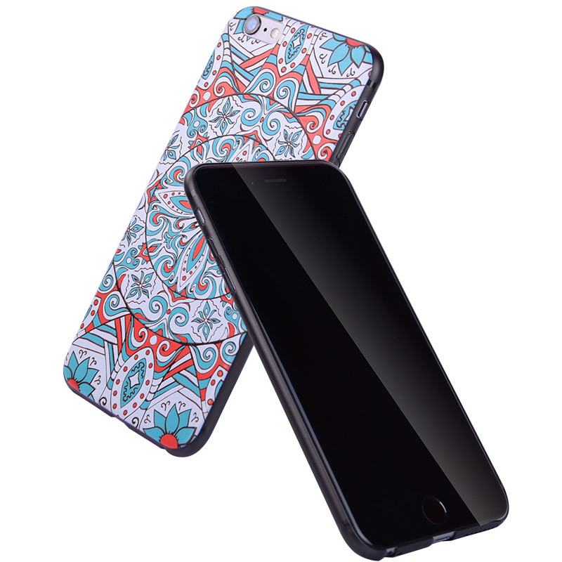ESCASE 苹果iPhone6/6s保护壳/套/手机壳 超薄浮雕3D彩绘硬壳 4.7英寸
