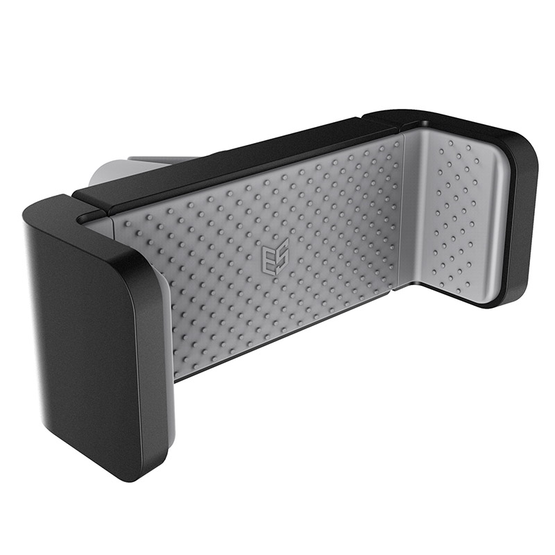 ESCASE 车载手机支架汽车出风口座架车载简易支架HOLDER-03 黑灰色