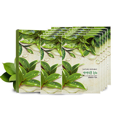 Nature Republic 纳益其尔精粹自然绿茶面膜 23ml*10片