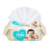 五羊(fiveram)fbibi婴儿纯棉加大加厚新生儿干湿两用巾100片