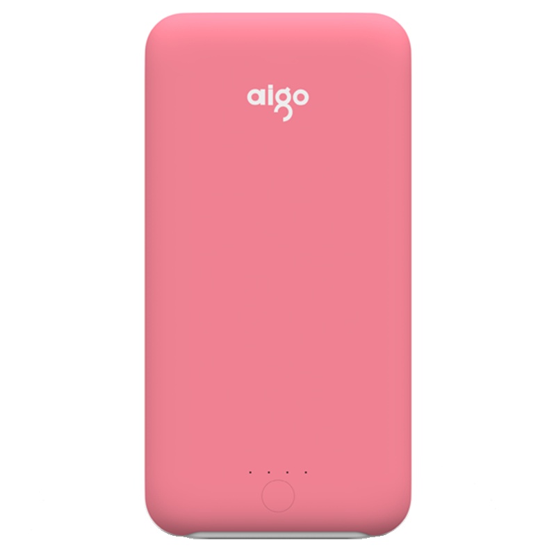 爱国者(aigo) 移动电源 T20000 聚合物电芯 20000毫安时 type-c双向充电宝 粉色