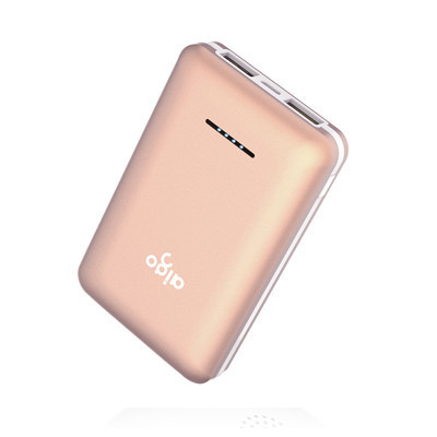 aigo 爱国者 移动电源 S3 10000毫安 双USB输出口 迷你便携充电宝 玫瑰金