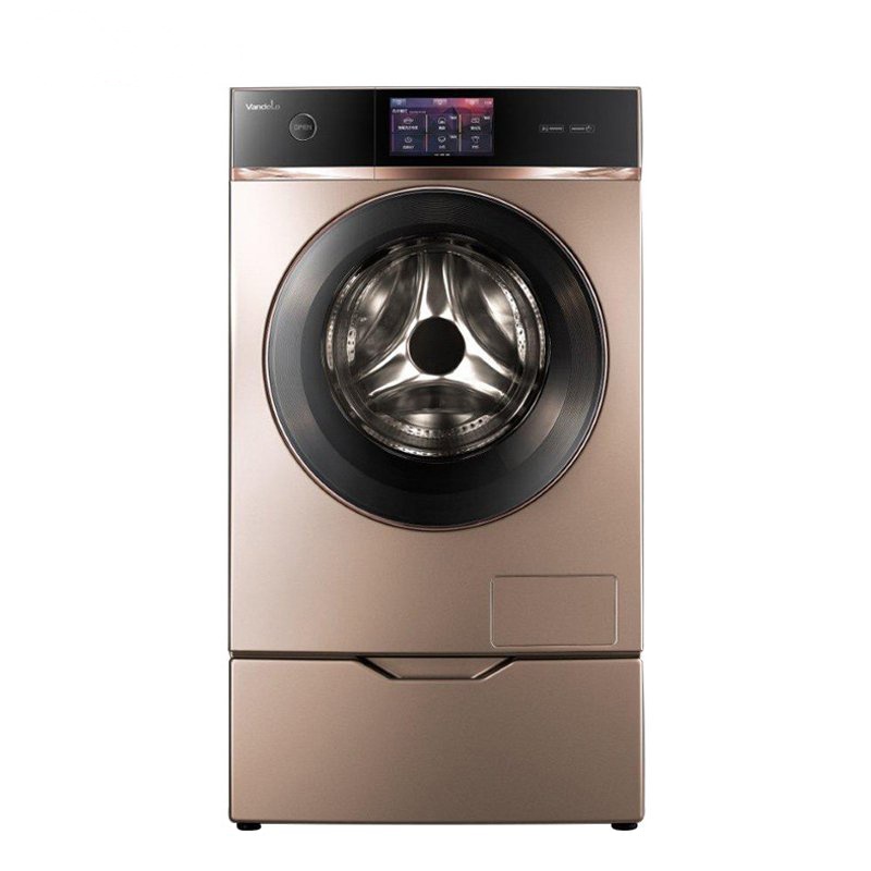 美的(Midea)MD120-1617WIDQCG 12公斤洗衣机 洗烘一体 精准投放 FCS快净 家用 金色