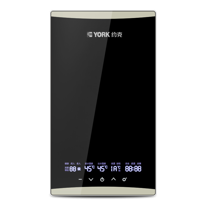 [门店同款]约克(YORK)即热式电热水器 YK-F7 智能变频家用速热淋浴免储水大花洒可用8500W