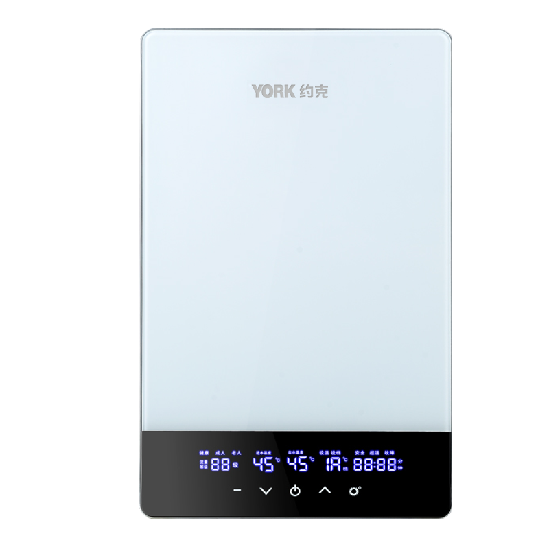 YORK约克即热式电热水器YK-F9家用速热智能变频恒温沐浴洗澡热水器双核互动加热11000W