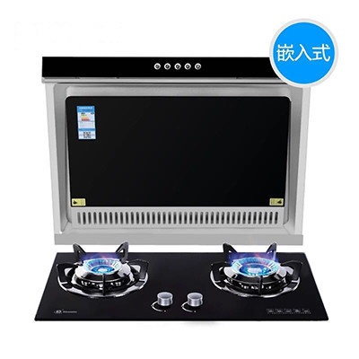 迅达CT1502+N5-KCA 侧吸式抽油烟机 天然气嵌入式燃气灶具 正品烟灶套餐