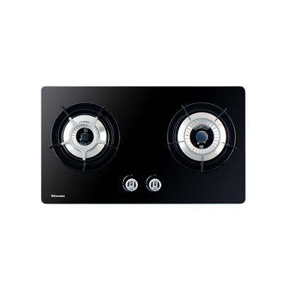 迅达燃气灶 2-N5-LA 天然气双灶 家用节能灶 钢化玻璃面板