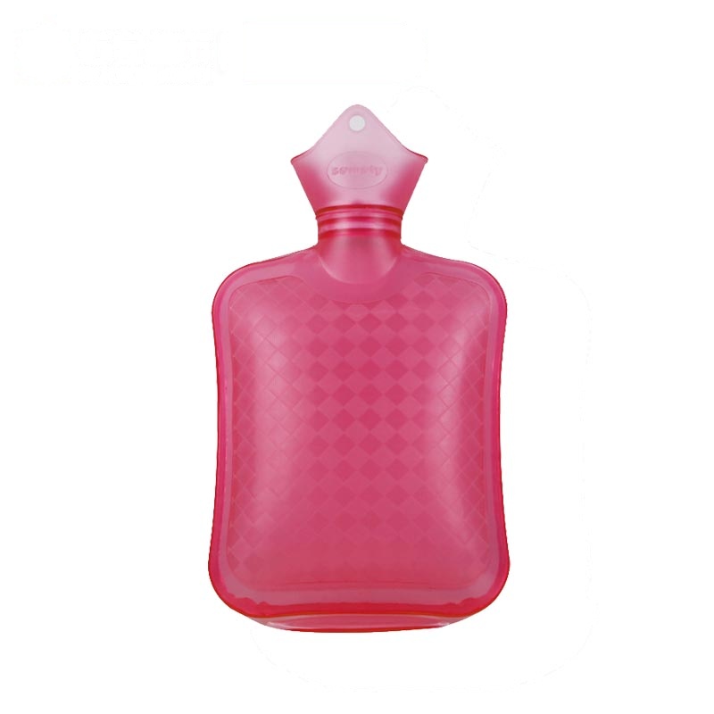 [苏宁易购超市]三朴pvc 小方橡胶冲水注水热水袋暖水袋 750ML 粉色 蓝色