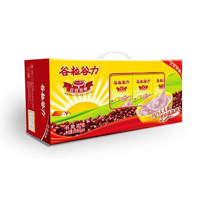 谷粒谷力 红豆浓浆 含乳饮料 250ml*16/箱 箱装