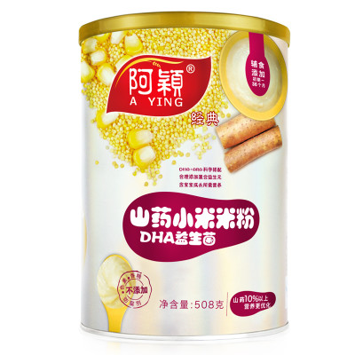 阿颖 山药DHA益生菌小米米粉 508g/罐 6-36个月适用