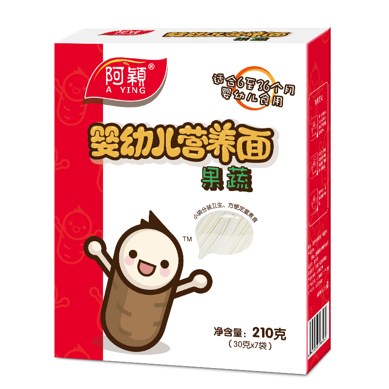 [苏宁自营]阿颖 果蔬营养面条辅食210g/盒