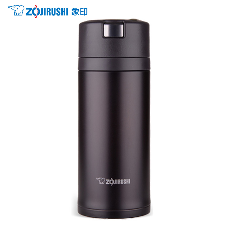 象印(ZO JIRUSHI)保温杯SM-XB36 日本象印真空保冷保温杯360ml高档进口不锈钢男女款车载单手杯深可可色